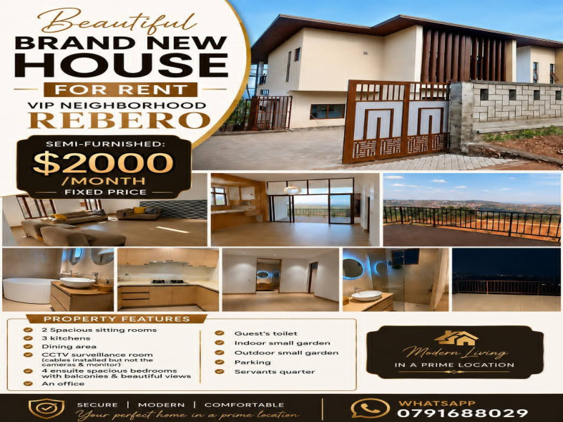 Semi-furnished house for rent