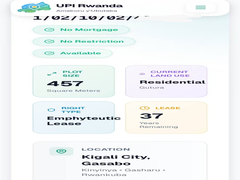 Two residential plots