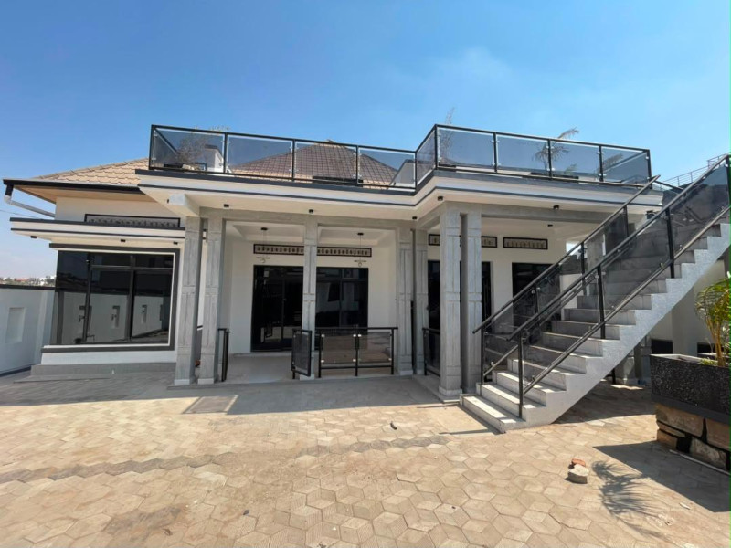Modern 4 Bedroom House For Sale in Kicukiro Niboye - 240M RWF | Large Rooftop + External Stairs